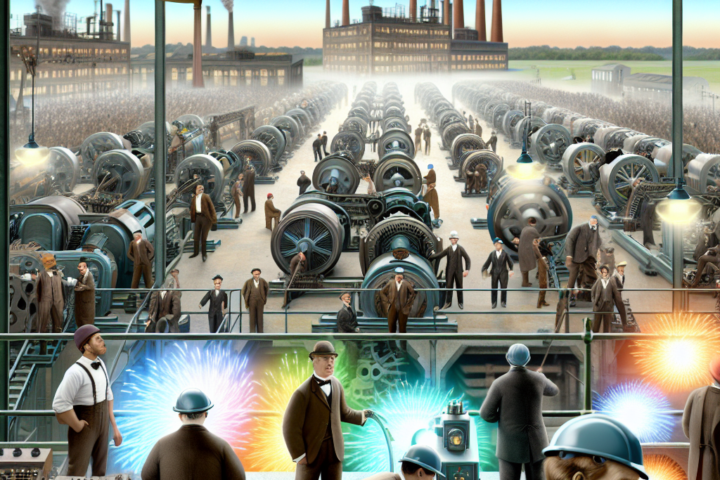 Révolution industrielle propulsée par les moteurs électriques