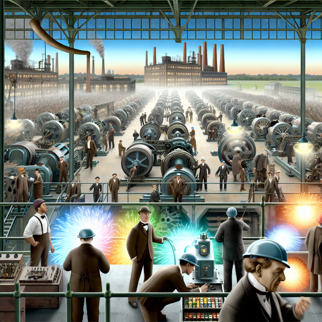 Révolution industrielle propulsée par les moteurs électriques